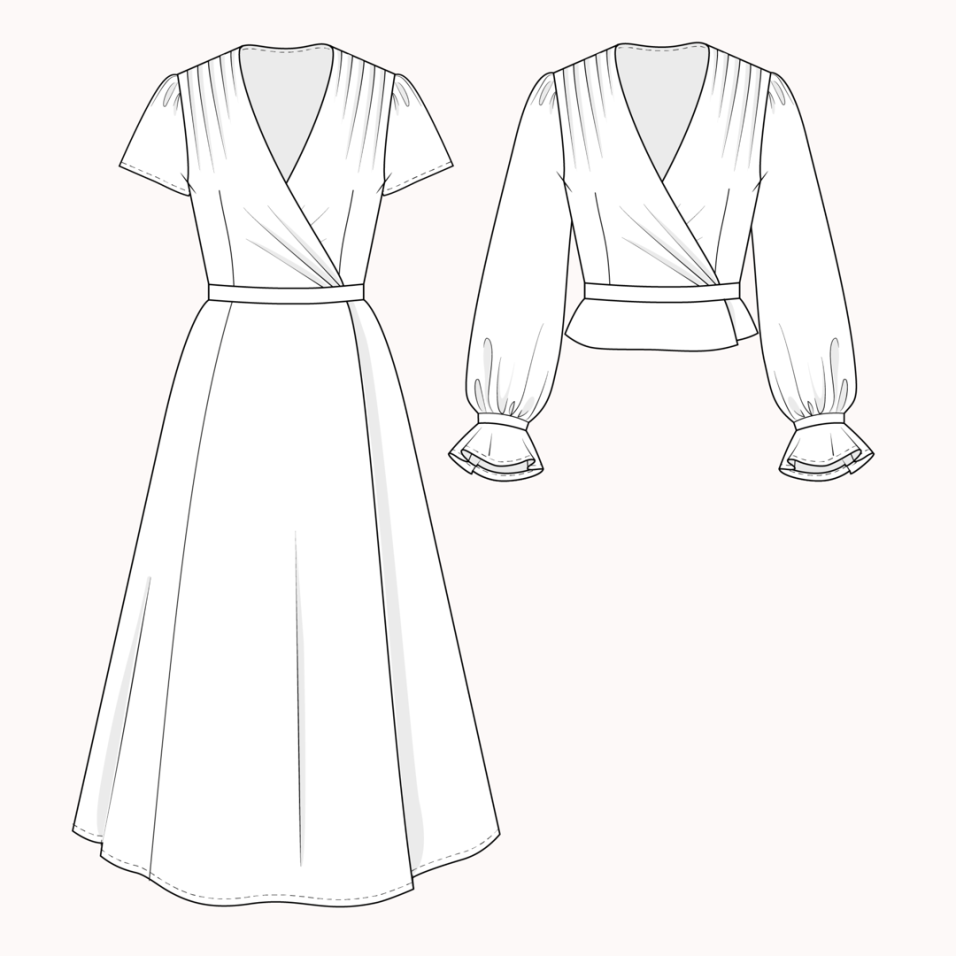 Armance : robe, haut et jupe portefeuille